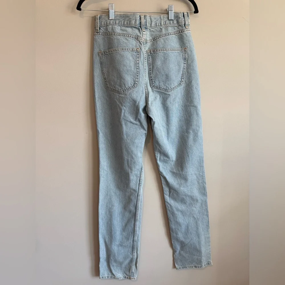 ASOS Tall Straight Light Blue Jeans 26 - Picture 3 of 8